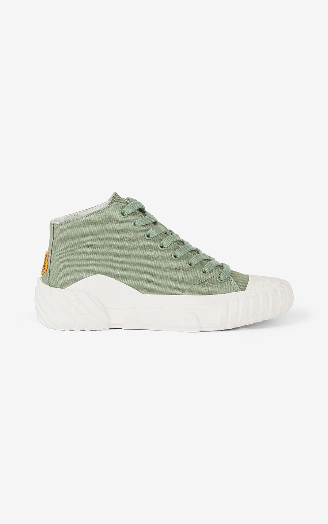 Kenzo Lona Tiger Crest Altas top Zapatillas Mujer Verde Claro | 6894302-CK